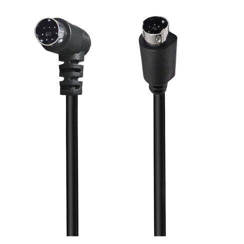 ذكر إلى مستقيم 1 & 2 Bend 7p 7-core M1ni Din Cord الكمبيوتر S-Video Terminal DVD خط تحويل الاتصال (مستقيم، 50 سم) in Kuwait