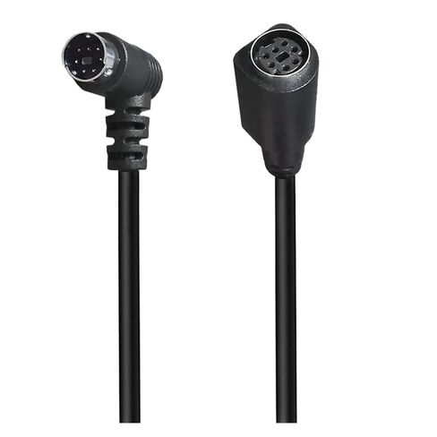 90 درجة بيند M1ni DIN 7Pin ذكر إلى أنثى الكمبيوتر S-Video Terminal فيديو سلك 7-Core و DVD (0.5m، S-Video 7P M-F) in Kuwait