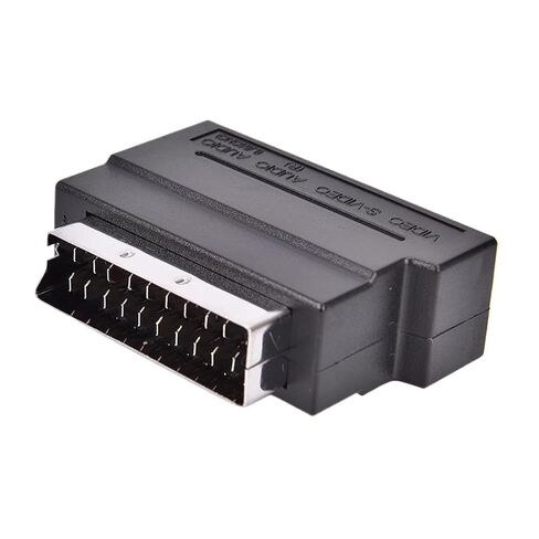 محول RGB Scart إلى 3 21 Pin R/CA S-Video مركب SVHS AV TV للفيديو ومسجل DVD وجهاز العرض التلفزيوني in Kuwait