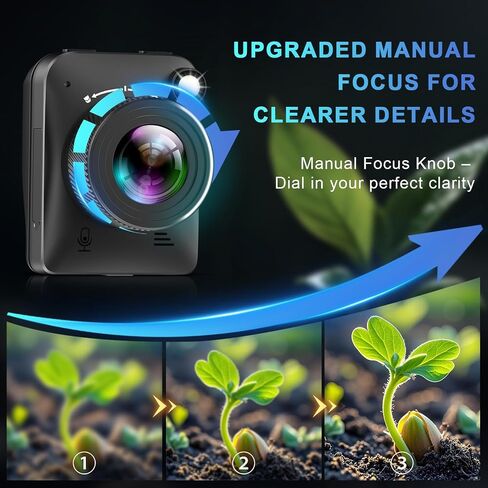 【2026 Upgraded】 4K Time Lapse Camera Outdoor Construction Plant Weather Life, Manual Focus, IP66 Waterproof, 6 Month Battery Life, 32GB TF Card Included in Kuwait
