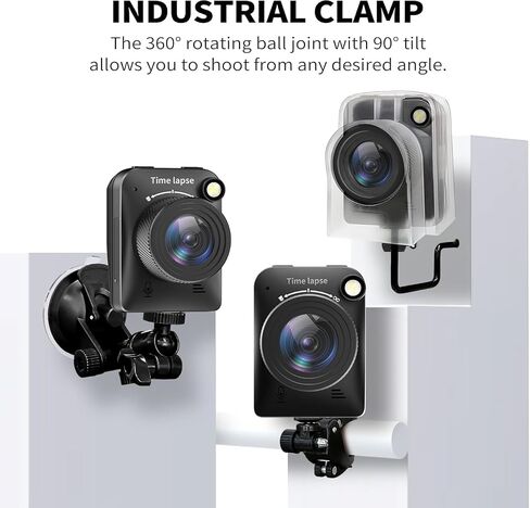 【2026 Upgraded】 4K Time Lapse Camera Outdoor Construction Plant Weather Life, Manual Focus, IP66 Waterproof, 6 Month Battery Life, 32GB TF Card Included in Kuwait