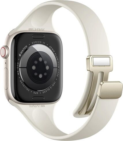 Charlam Slim Silicone Magnetic Band Compatible with Apple Watch Bands Women in Kuwait