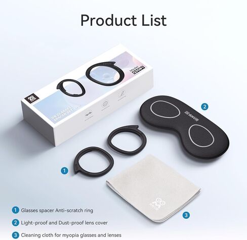 حزام رأس بطارية قابلة لإعادة الشحن AMVR BS1 + مجموعة واقي عدسة متوافقة مع Meta Quest 3 in Kuwait