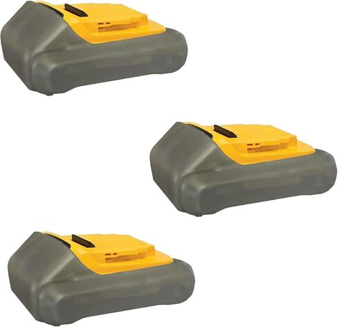 yadoker Silicone Protect case for Dewalt 20V 3.0,4.0 Battery 3PCS in Kuwait