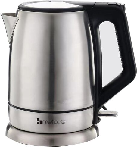 Newhouse 1200W 60-fl. oz. Stainless Steel Electric Kettle NHEK-001, Electric Tea Pot for Boiling Water, Auto Shut Off Electric Tea Kettle, ETL Certified for Hospitality and Residential Use in Kuwait