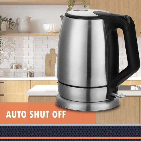Newhouse 1200W 60-fl. oz. Stainless Steel Electric Kettle NHEK-001, Electric Tea Pot for Boiling Water, Auto Shut Off Electric Tea Kettle, ETL Certified for Hospitality and Residential Use in Kuwait