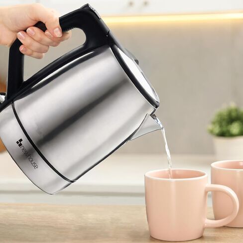 Newhouse 1200W 60-fl. oz. Stainless Steel Electric Kettle NHEK-001, Electric Tea Pot for Boiling Water, Auto Shut Off Electric Tea Kettle, ETL Certified for Hospitality and Residential Use in Kuwait
