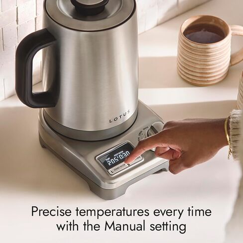 Lotus Kettle, 1.5 L Electric Tea Kettle, The Purist, 1500 Watts, Stainless Steel, Professional Series, LTSKT500 in Kuwait