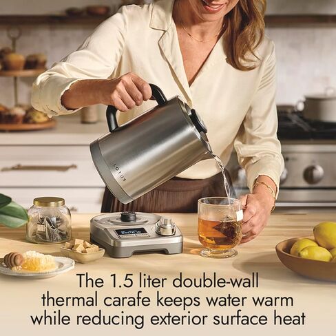 Lotus Kettle, 1.5 L Electric Tea Kettle, The Purist, 1500 Watts, Stainless Steel, Professional Series, LTSKT500 in Kuwait