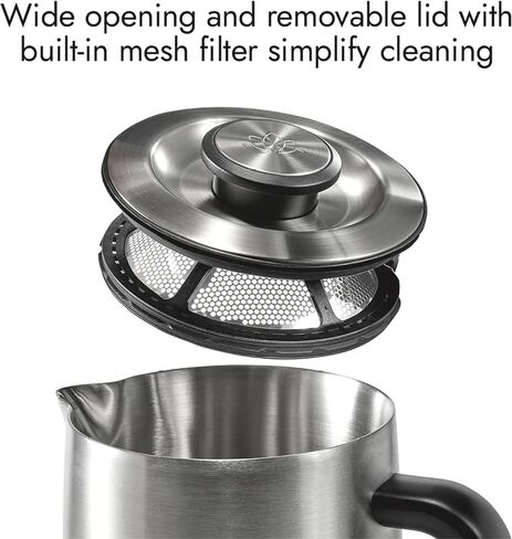 Lotus Kettle, 1.5 L Electric Tea Kettle, The Purist, 1500 Watts, Stainless Steel, Professional Series, LTSKT500 in Kuwait