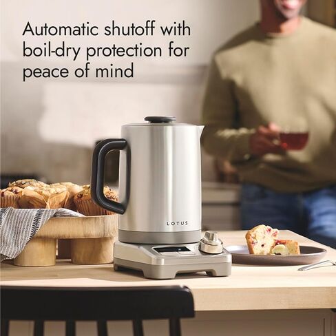 Lotus Kettle, 1.5 L Electric Tea Kettle, The Purist, 1500 Watts, Stainless Steel, Professional Series, LTSKT500 in Kuwait