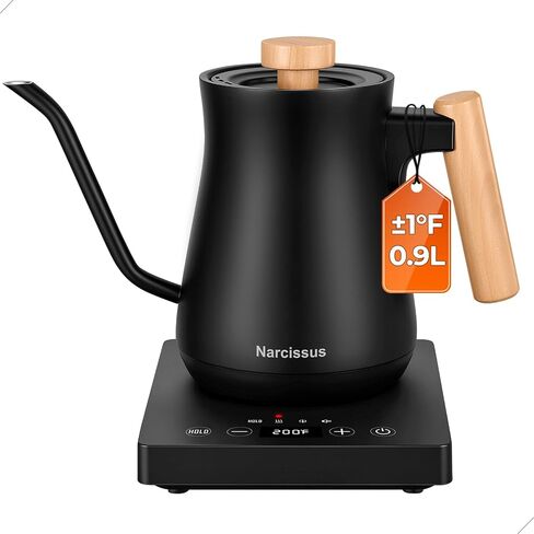 Narcissus Gooseneck Electric Kettle, ±1℉ Temperature Control, 0.9 Liter in Saudi Arabia