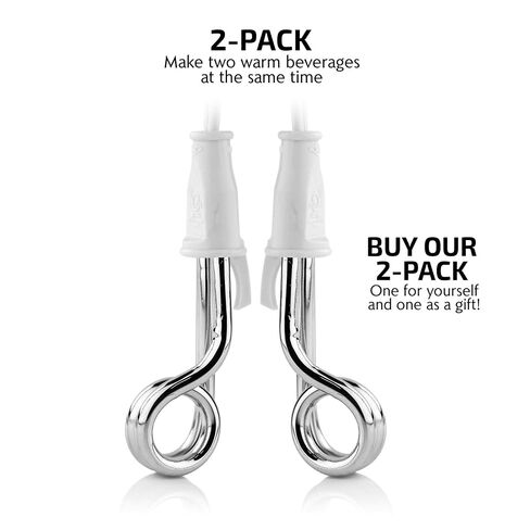 OVENTE Immersion Water Heater 120V-300W Pack of 2, White CH3012 in Saudi Arabia
