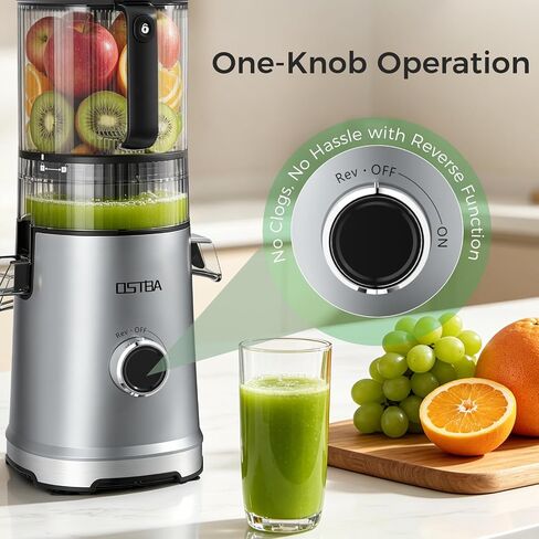 OSTBA Cold Press Juicer, 600W Slow Masticating Juicer with Large Feed Chute in Saudi Arabia