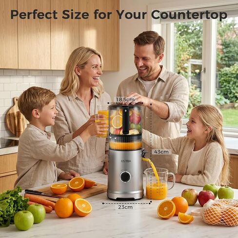 OSTBA Cold Press Juicer, 600W Slow Masticating Juicer with Large Feed Chute in Saudi Arabia