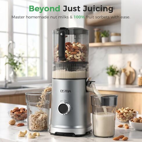 OSTBA Cold Press Juicer, 600W Slow Masticating Juicer with Large Feed Chute in Saudi Arabia