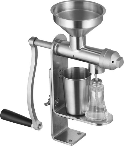 VEVOR Manual Oil Press Machine, Stainless Steel Oil Extractor Machine, Detachable Oil Presser for Effortless Cleaning, Household Oil Expeller for Pressing Peanuts, Sesame Seeds, Rapeseed, Tea Seeds in Saudi Arabia