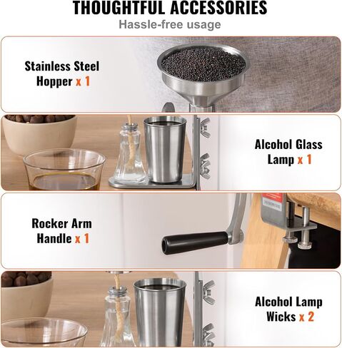 VEVOR Manual Oil Press Machine, Stainless Steel Oil Extractor Machine, Detachable Oil Presser for Effortless Cleaning, Household Oil Expeller for Pressing Peanuts, Sesame Seeds, Rapeseed, Tea Seeds in Saudi Arabia