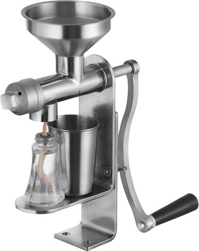 VEVOR Manual Oil Press Machine, Stainless Steel Oil Extractor Machine, Detachable Oil Presser for Effortless Cleaning, Household Oil Expeller for Pressing Peanuts, Sesame Seeds, Rapeseed, Tea Seeds in Saudi Arabia