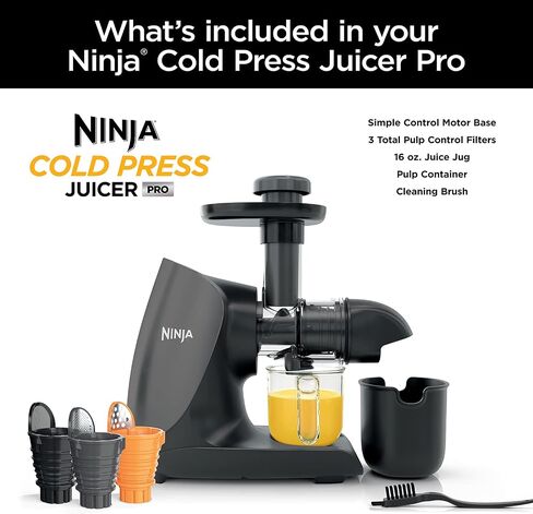 Ninja JC101 Cold Press Pro Juicer, Easy Clean, 1st Generation, Graphite in Saudi Arabia
