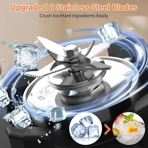 OMMO Blender, Peak 1800W Smoothie Blender with 68oz BPA-Free Jar, Ice Crush in Saudi Arabia
