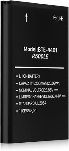بطارية بديلة BTE-4401، ترقية بطارية R500L5 عالية السعة 5200 مللي أمبير في الساعة لاستبدال Verizon Orbic R500L5 Speed ​​5G، R500L5 Mobi Hotspot in Kuwait