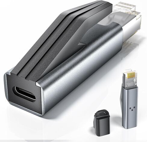 USB-C to Ethernet Adapter 1Gbps, Driver Free RJ45 to USB C Aluminum Adapter in Kuwait