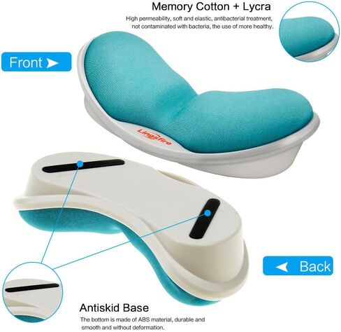 Memory Foam Mouse Wrist Rest Keyboard Pad Anti-Skid Mousepad Support Mat for Office Computer Laptop Mac- Durable Comfortable Lightweight Easy Typing Pain Relief (Blue) in Kuwait