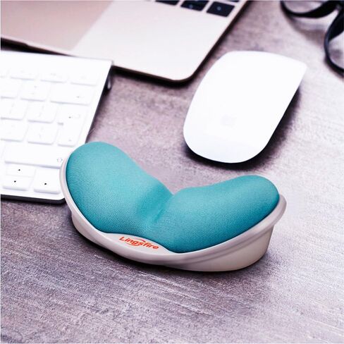 Memory Foam Mouse Wrist Rest Keyboard Pad Anti-Skid Mousepad Support Mat for Office Computer Laptop Mac- Durable Comfortable Lightweight Easy Typing Pain Relief (Blue) in Kuwait