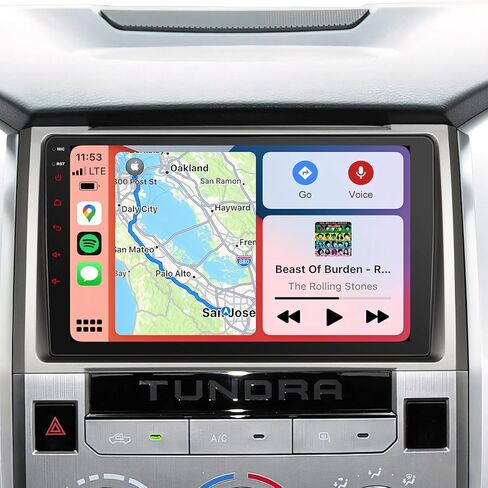8 Core Radio Stereo for Toyota Tundra 2014-2021（ fit JBL or no JBL ） with Wireless CarPlay & Android Auto, 4+64G 9 Inch QLED Toyota Tundra Head Unit,Steering Wheel Control, GPS Navagation,AM/FM Radio in Saudi Arabia