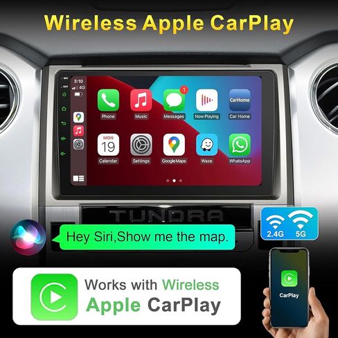 8 Core Radio Stereo for Toyota Tundra 2014-2021（ fit JBL or no JBL ） with Wireless CarPlay & Android Auto, 4+64G 9 Inch QLED Toyota Tundra Head Unit,Steering Wheel Control, GPS Navagation,AM/FM Radio in Saudi Arabia