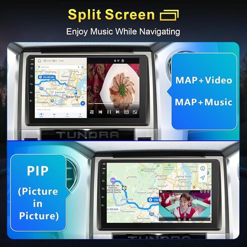 8 Core Radio Stereo for Toyota Tundra 2014-2021（ fit JBL or no JBL ） with Wireless CarPlay & Android Auto, 4+64G 9 Inch QLED Toyota Tundra Head Unit,Steering Wheel Control, GPS Navagation,AM/FM Radio in Saudi Arabia
