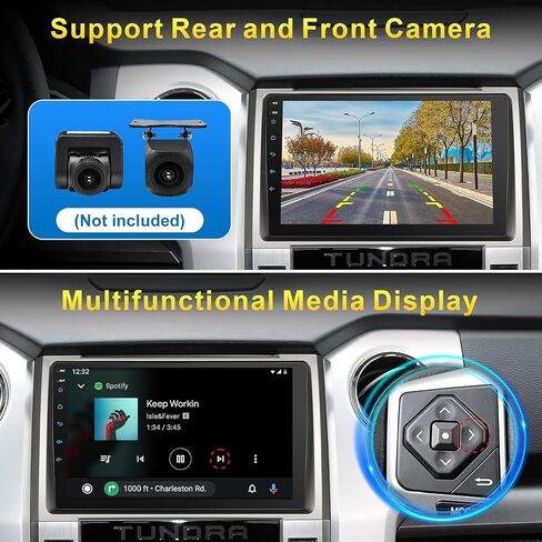 8 Core Radio Stereo for Toyota Tundra 2014-2021（ fit JBL or no JBL ） with Wireless CarPlay & Android Auto, 4+64G 9 Inch QLED Toyota Tundra Head Unit,Steering Wheel Control, GPS Navagation,AM/FM Radio in Saudi Arabia