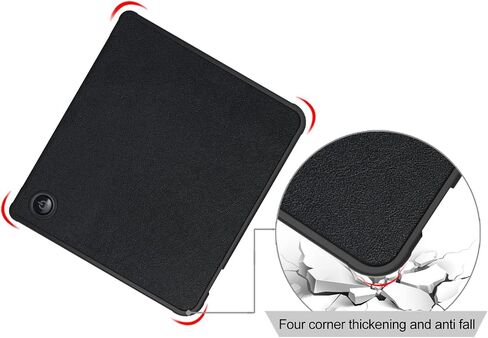 Smart Case for Kobo Libra Colour 7 Inch, Ratesell The Thinnest and Lightest Leather Smart Origami Cover Case for for 7" Kobo Libra Colour (2024) / Kobo Libra 2 (2021) eReader Black in Kuwait