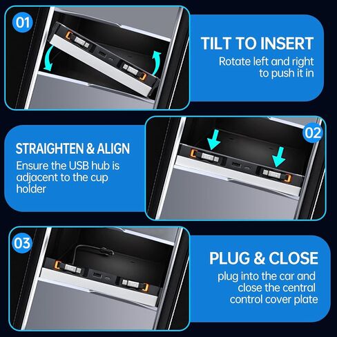 USB Hub for Tesla Model Y Juniper Model 3 Highland Model Y L in Kuwait