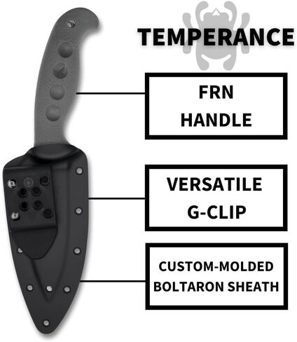 Spyderco Temperance Lightweight Fixed Blade Knife, SpyderEdge in Kuwait