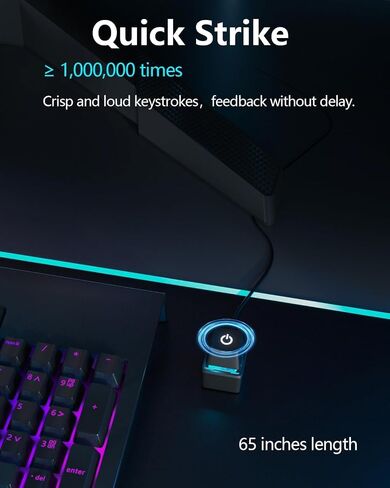 Oddtone PC Power Button, Desktop External Led Power Switch On/Off, 65 inch External PC Start Button Computer Case for Computer Motherboard in Kuwait