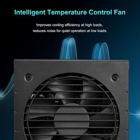 SAMA Black 650W Power Supply - Fully Modular 80 Plus Gold Certified ATX 3.1 & PCIE 5.1 Compliant Power Supply, Supports RTX 30/40 Series GPUs in Kuwait