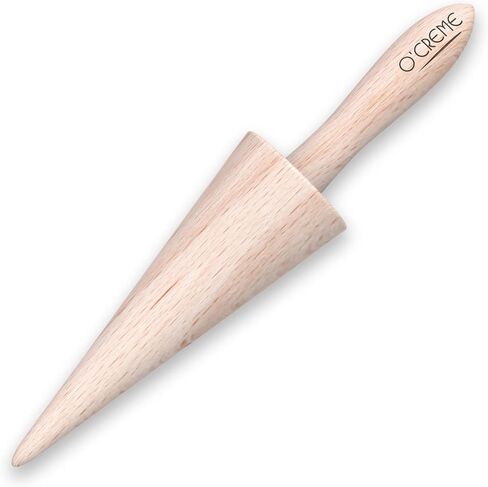 O'Creme Pizzelle Krumkake Cone Mold Roller Beechwood 9.25 Inch in Kuwait