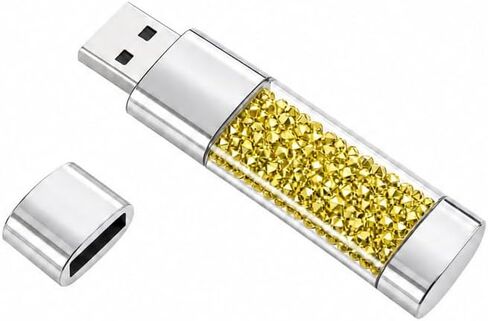 64GB USB Flash Drive –USB Stick Offers Photo/Video Storage, The External Storage Jump Drive is Compatible with Pc (Gilded)(Available Space: ~58GB) in Saudi Arabia