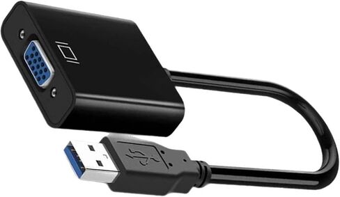 PANGBOER 1080P USB3.0 to VGA Video Converter Cable for Desktop Computer Monitor Projector Adapter Digital Converter in Kuwait