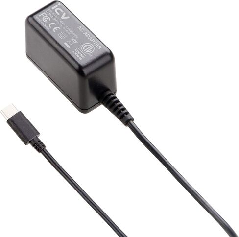 icv 5V 2A USB C Wall Charger with US Adapter for Samsung Galaxy S8, S8 Plus, Note 8, LG G5, G6, HTC 10, Nexus 6P, 5X and Other Type-C 5V Supported Device (Black) in Kuwait