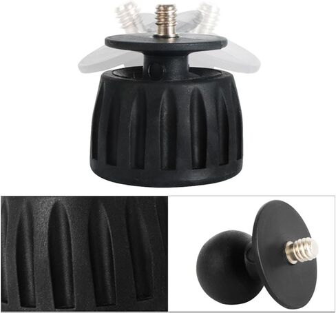 Anti-Skid Rubber Tripod Replacement Feet with 1/4 and 3/8 Thread, 360° Rotating Base for Camera and Photography Gear in Saudi Arabia
