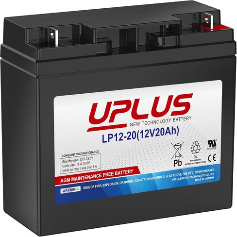 UPLUS LP12-5.0 12V 5Ah AGM بطارية SLA لاستبدال DJW12-4.5 in Kuwait