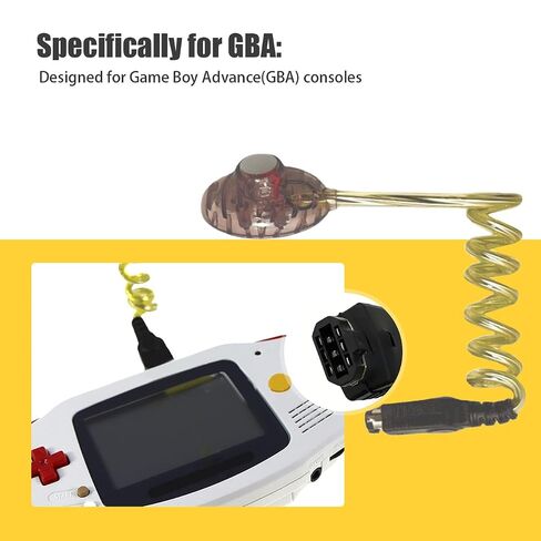 ملحق ضوء دودة LED GBA - مصباح شاشة Game Boy Advance، مصباح مرن للتوصيل والتشغيل، مدعوم من وحدة التحكم، لا حاجة إلى بطاريات، ألوان متنوعة in Kuwait