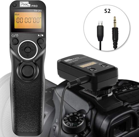 Remote Shutter Release Compatible for Sony, PIXEL TW-283 S1 Wireless Remote Release Cable Timer Remote Control Compatible for Sony Cameras in Saudi Arabia