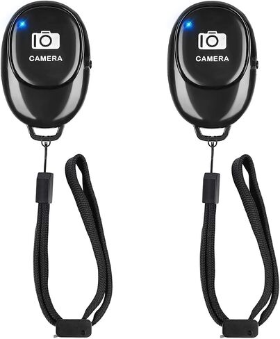 Phone Camera Remote Control(2 Pack) for Photos & Videos, Wireless Camera Remote Shutter Clicker Compatible with iPhone/Android Phone/iPad/Tablets with Adjustable Wrist Strap in Kuwait