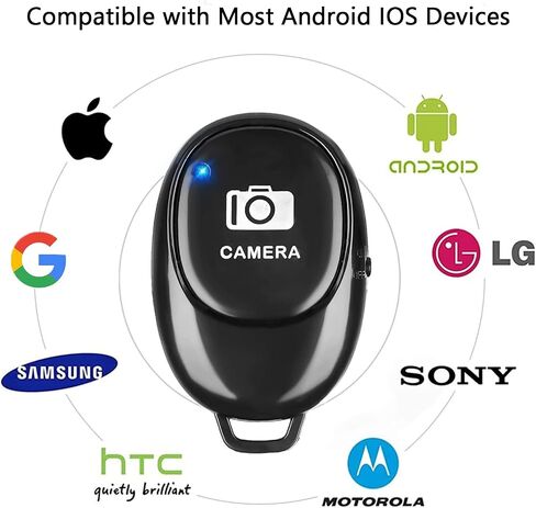 Phone Camera Remote Control(2 Pack) for Photos & Videos, Wireless Camera Remote Shutter Clicker Compatible with iPhone/Android Phone/iPad/Tablets with Adjustable Wrist Strap in Kuwait