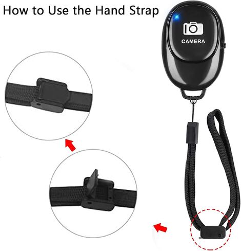 Phone Camera Remote Control(2 Pack) for Photos & Videos, Wireless Camera Remote Shutter Clicker Compatible with iPhone/Android Phone/iPad/Tablets with Adjustable Wrist Strap in Kuwait