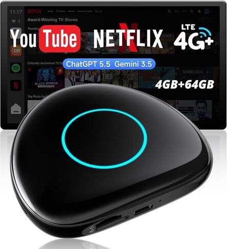 محول CarPlay اللاسلكي وAndroid Auto Magic AI Box 4GB+64GB in Kuwait